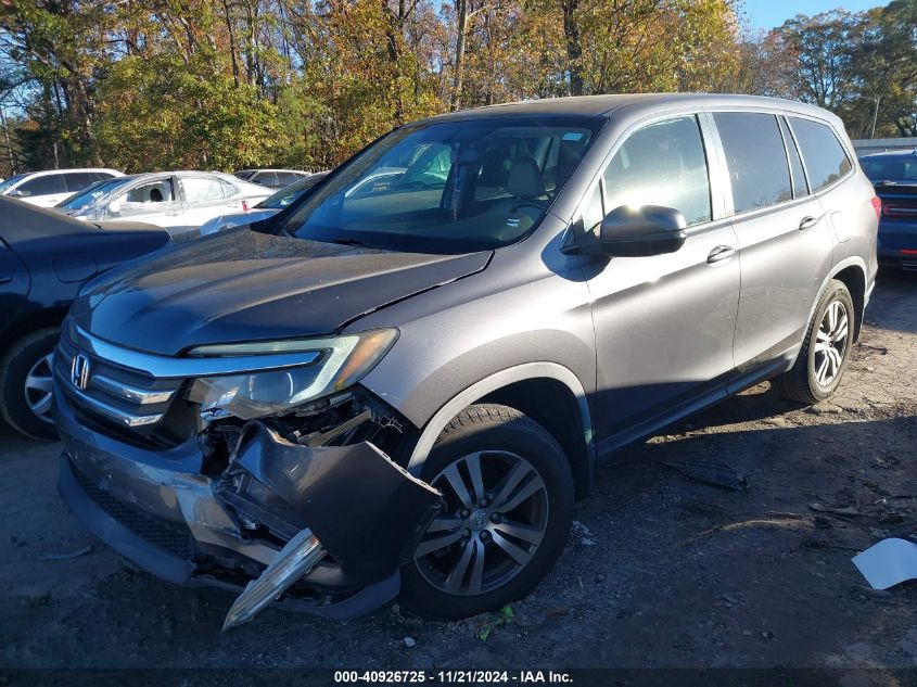 2016 Honda Pilot Ex-L VIN: 5FNYF5H52GB003265 Lot: 40926725