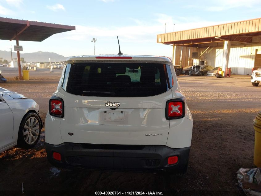 2016 Jeep Renegade Sport VIN: ZACCJAAT3GPD04436 Lot: 40926761