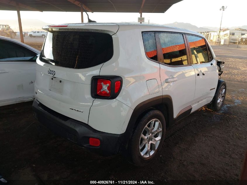 2016 Jeep Renegade Sport VIN: ZACCJAAT3GPD04436 Lot: 40926761