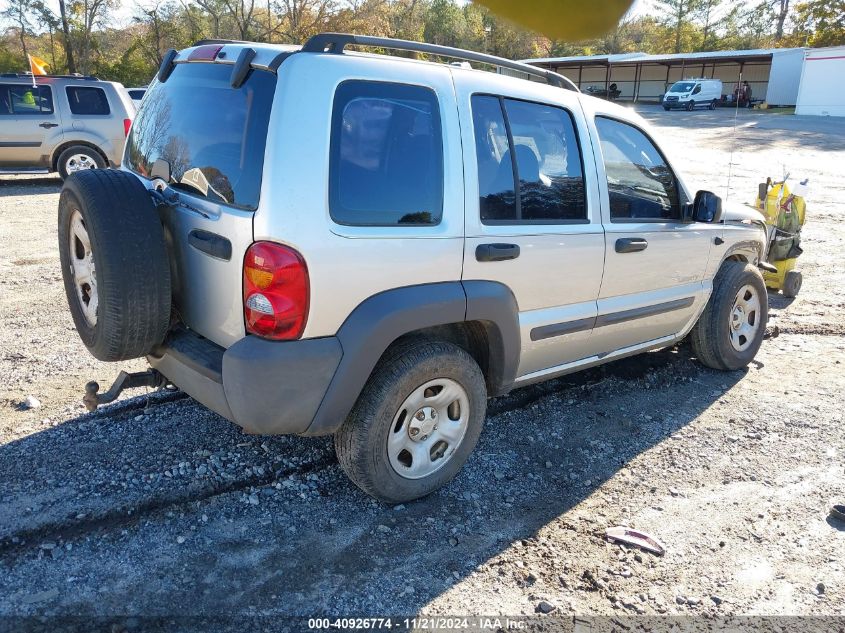 2004 Jeep Liberty Sport VIN: 1J4FK48184W256053 Lot: 40926774