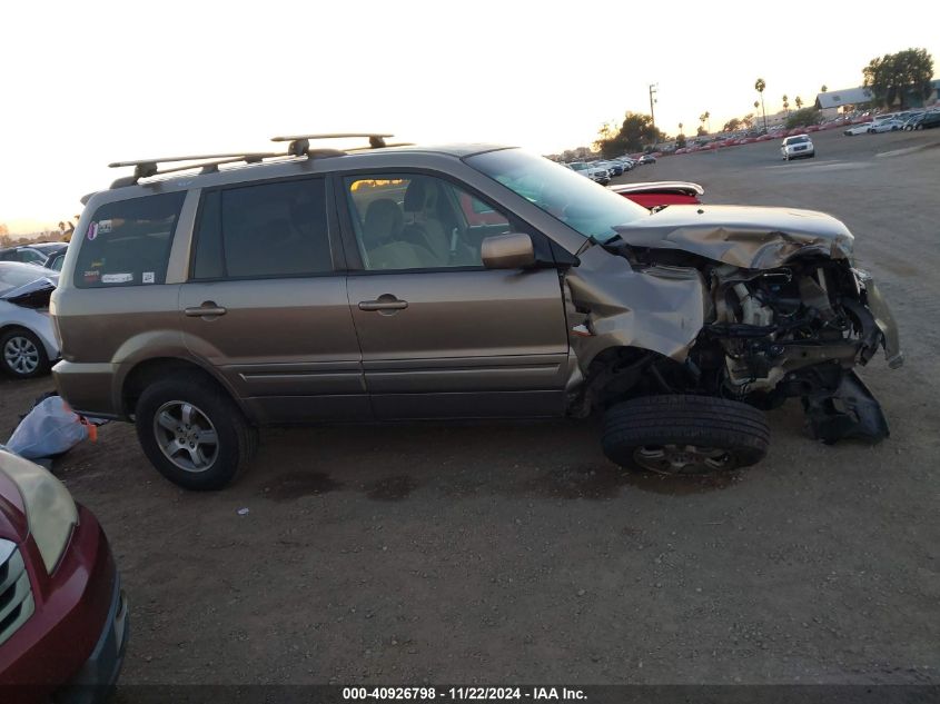 2008 Honda Pilot Ex VIN: 5FNYF28438B016839 Lot: 40926798