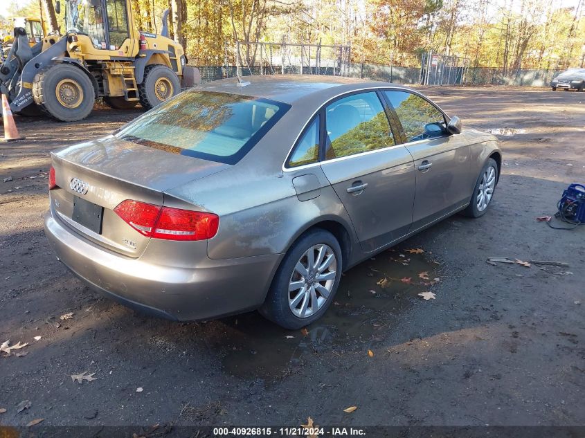 2010 Audi A4 2.0T Premium VIN: WAUFFAFL1AN013938 Lot: 40926815