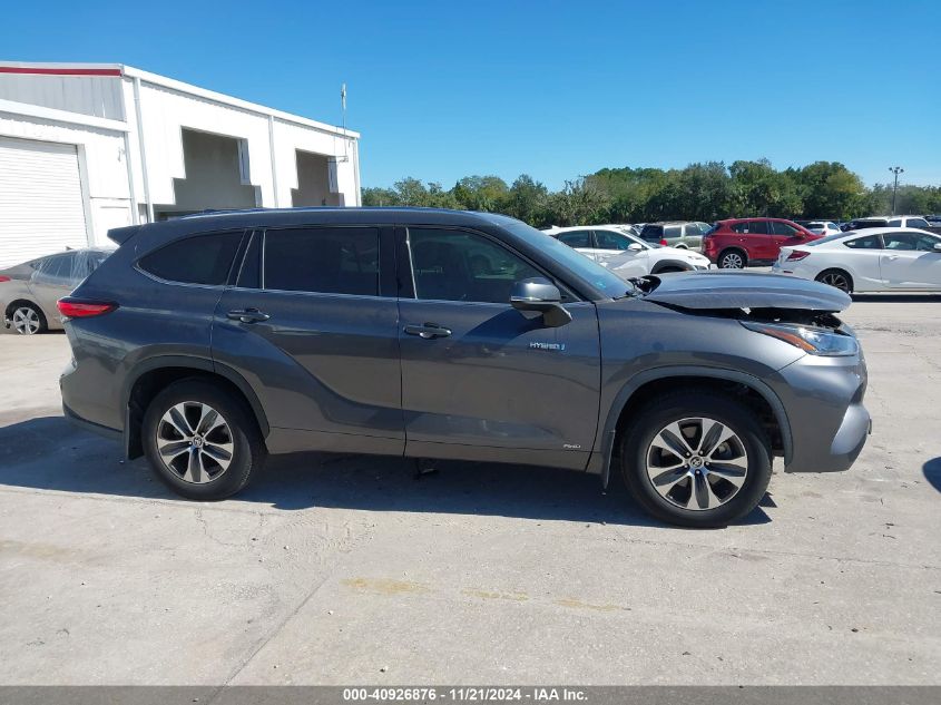 2020 Toyota Highlander Hybrid Xle VIN: 5TDGBRCH0LS501759 Lot: 40926876