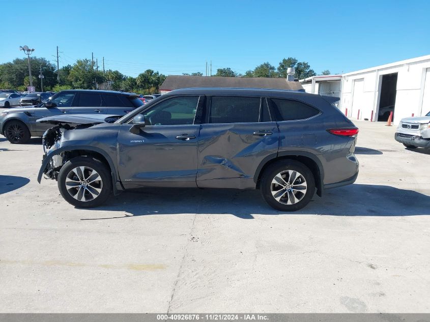 2020 Toyota Highlander Hybrid Xle VIN: 5TDGBRCH0LS501759 Lot: 40926876