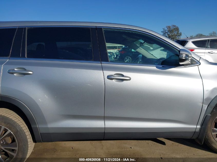 2019 Toyota Highlander Le Plus VIN: 5TDZZRFH9KS290026 Lot: 40926936