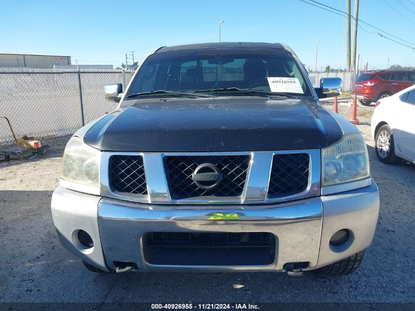 2005 Nissan Titan Le VIN: 1N6BA07A45N536042 Lot: 40926955