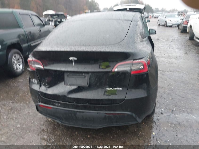 2020 Tesla Model Y Long Range Dual Motor All-Wheel Drive VIN: 5YJYGDEE0LF049747 Lot: 40926973