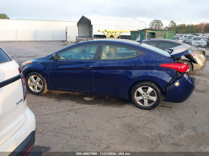 2013 Hyundai Elantra Gls VIN: 5NPDH4AE7DH447476 Lot: 40927060