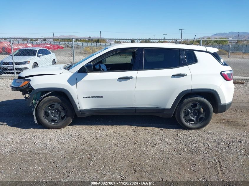 2020 Jeep Compass Sport Fwd VIN: 3C4NJCAB5LT125247 Lot: 40927067