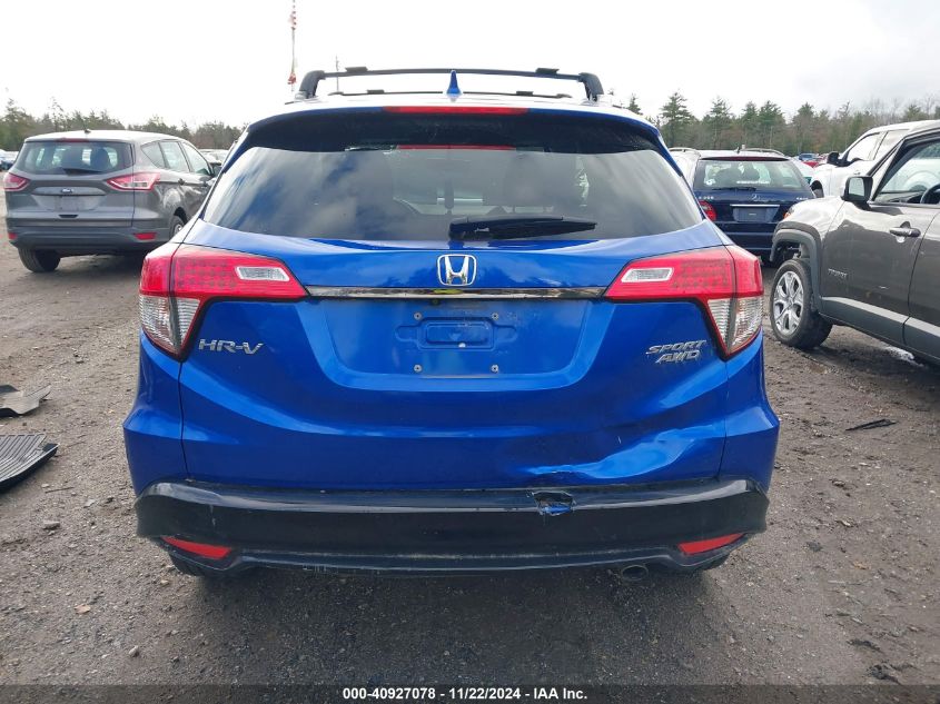 2021 Honda Hr-V Awd Sport VIN: 3CZRU6H15MM734173 Lot: 40927078