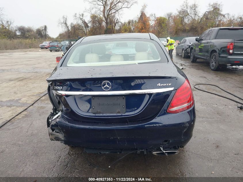 2017 Mercedes-Benz C 300 4Matic/Luxury 4Matic/Sport 4Matic VIN: 55SWF4KB7HU211285 Lot: 40927353