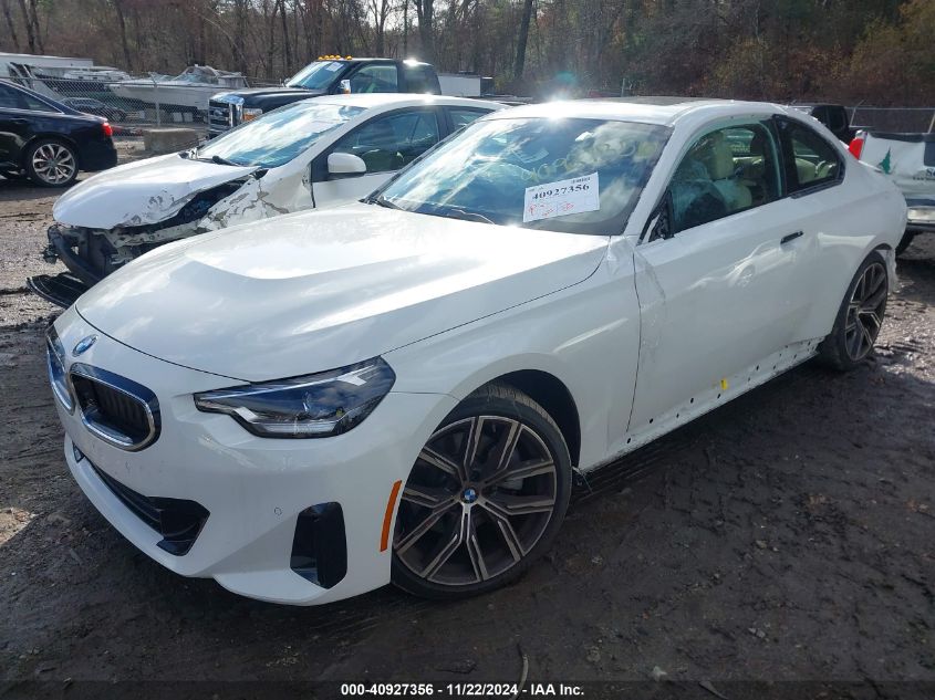 2024 BMW 230 I xDrive VIN: 3MW33CM04R8E27357 Lot: 40927356