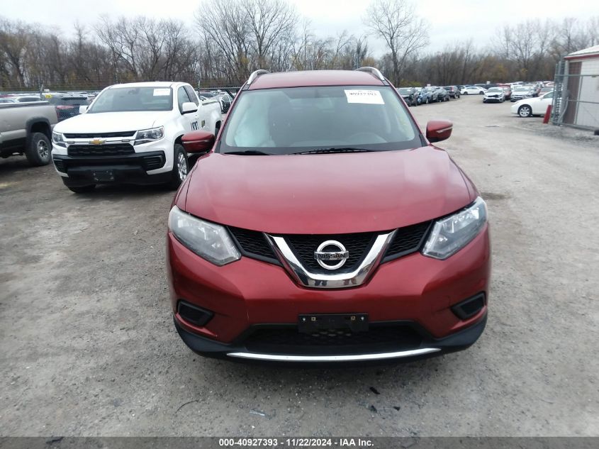 2015 Nissan Rogue Sv VIN: KNMAT2MV0FP536640 Lot: 40927393