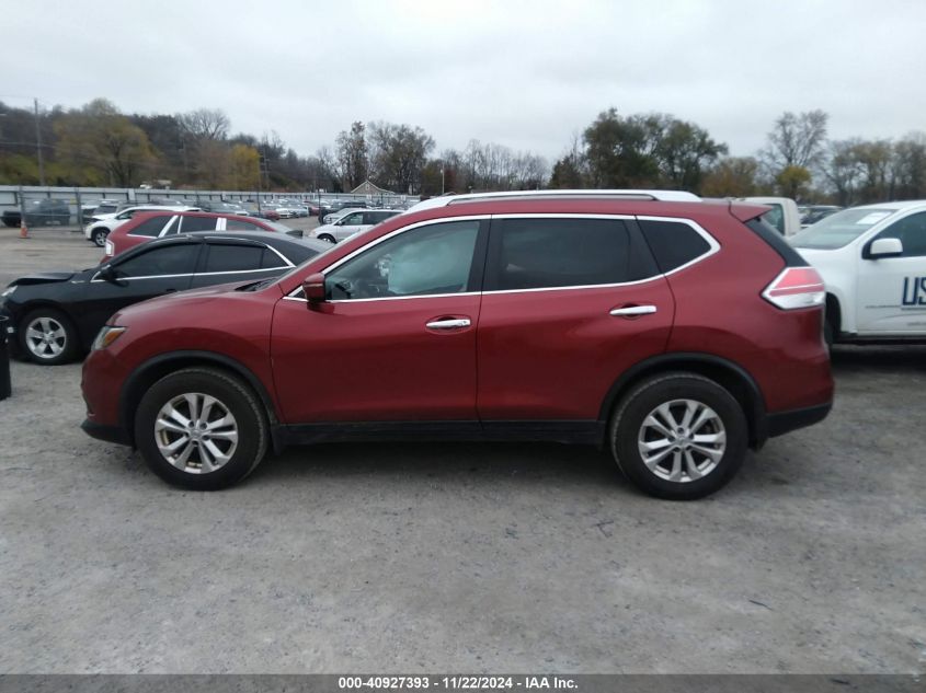 2015 Nissan Rogue Sv VIN: KNMAT2MV0FP536640 Lot: 40927393