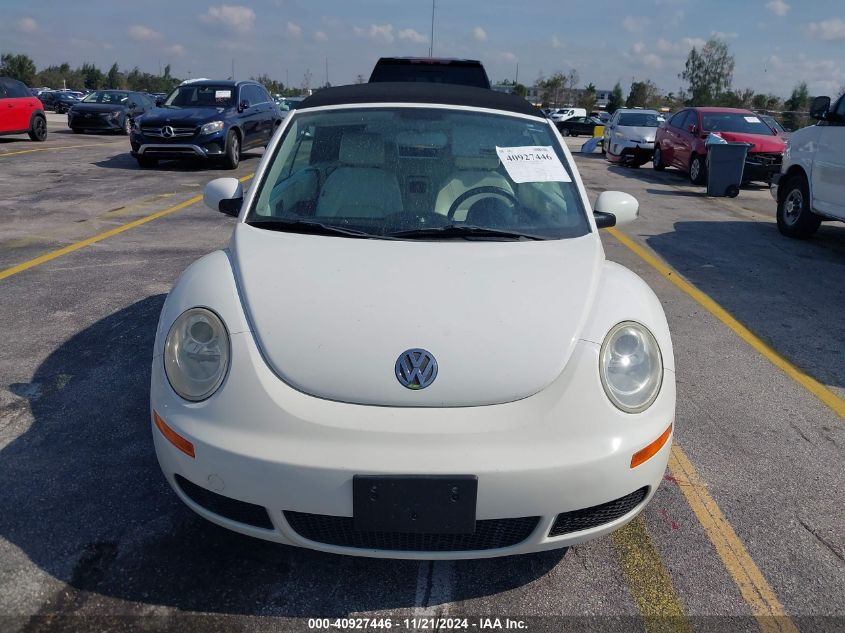 2007 Volkswagen New Beetle Triple White VIN: 3VWFF31Y17M418957 Lot: 40927446