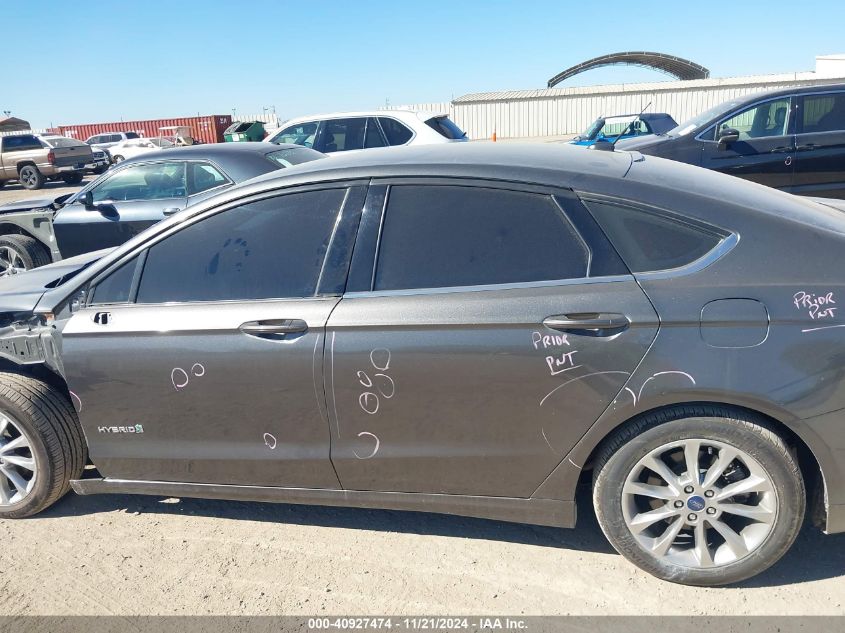 2017 Ford Fusion Hybrid Se VIN: 3FA6P0LU7HR400630 Lot: 40927474