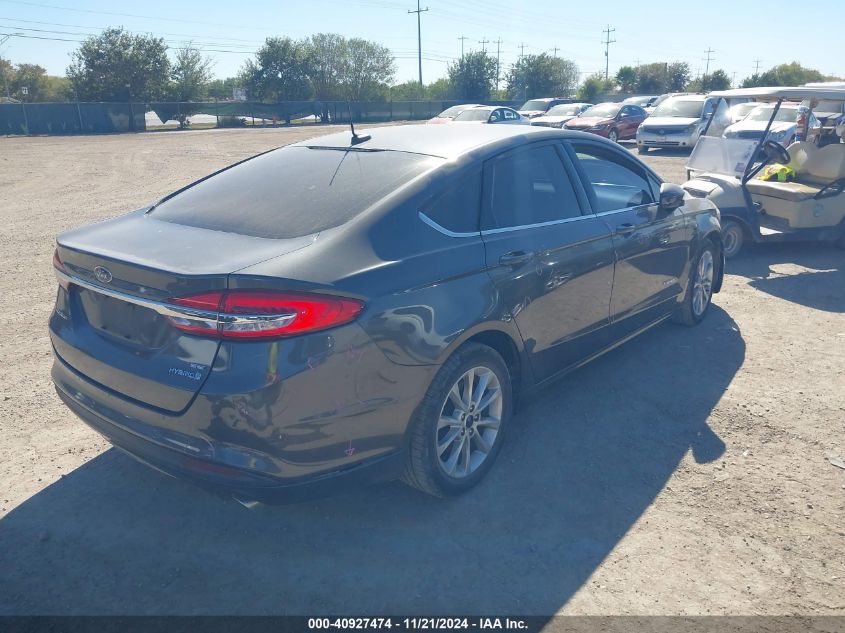 2017 FORD FUSION HYBRID SE - 3FA6P0LU7HR400630