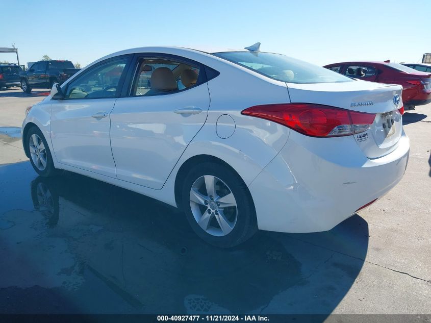 2013 Hyundai Elantra Gls VIN: 5NPDH4AE5DH376150 Lot: 40927477