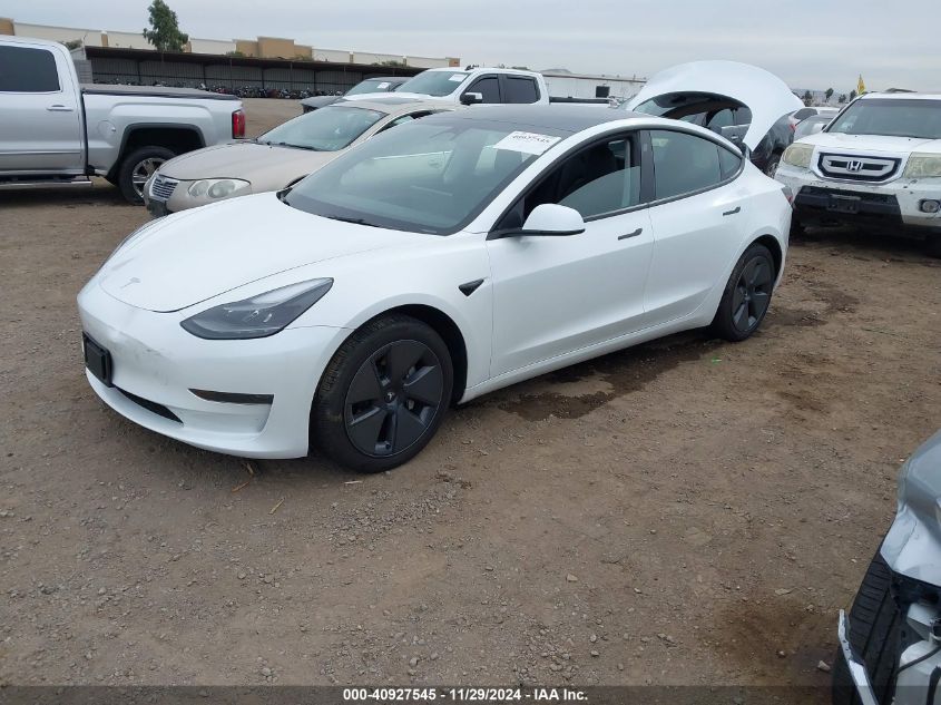 VIN 5YJ3E1EA5PF574689 2023 TESLA MODEL 3 no.2