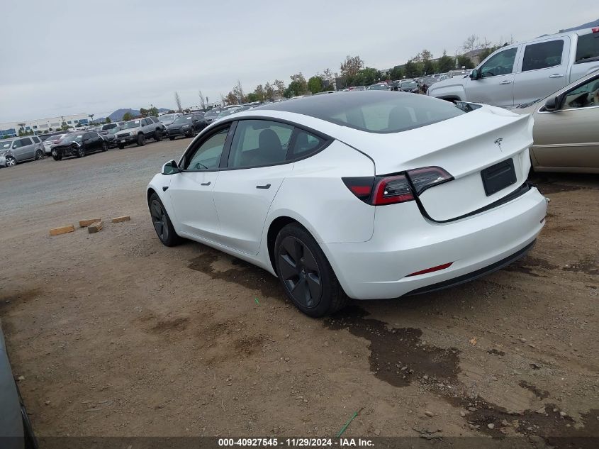 VIN 5YJ3E1EA5PF574689 2023 TESLA MODEL 3 no.3