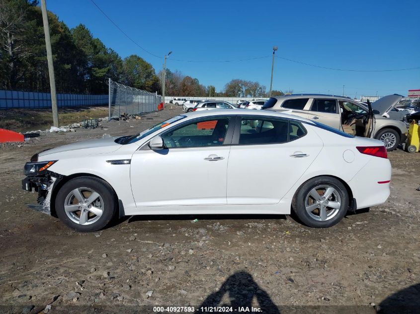 2015 Kia Optima Lx VIN: 5XXGM4A76FG357115 Lot: 40927593