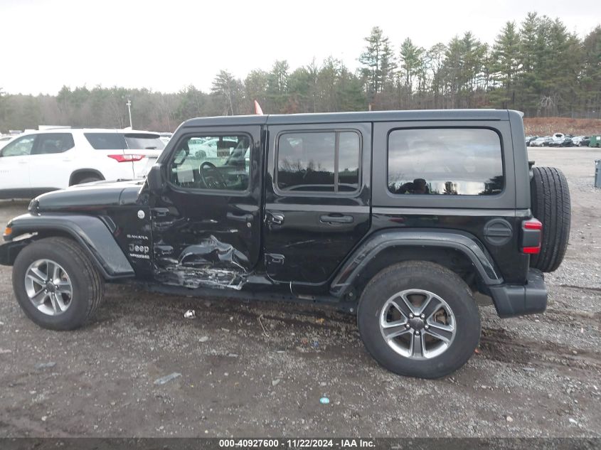 2022 Jeep Wrangler Unlimited Sahara 4X4 VIN: 1C4HJXEG4NW186063 Lot: 40927600