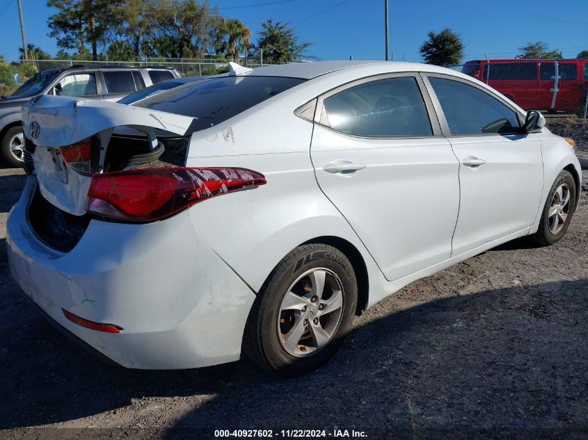 2015 Hyundai Elantra Se VIN: 5NPDH4AE3FH592856 Lot: 40927602