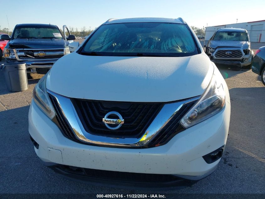 2018 Nissan Murano Sl VIN: 5N1AZ2MG8JN160544 Lot: 40927616