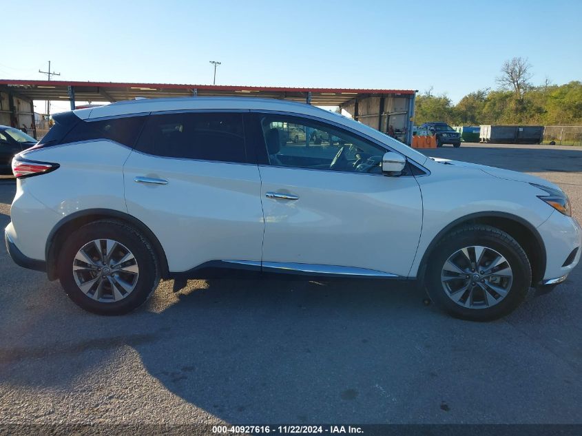 2018 Nissan Murano Sl VIN: 5N1AZ2MG8JN160544 Lot: 40927616