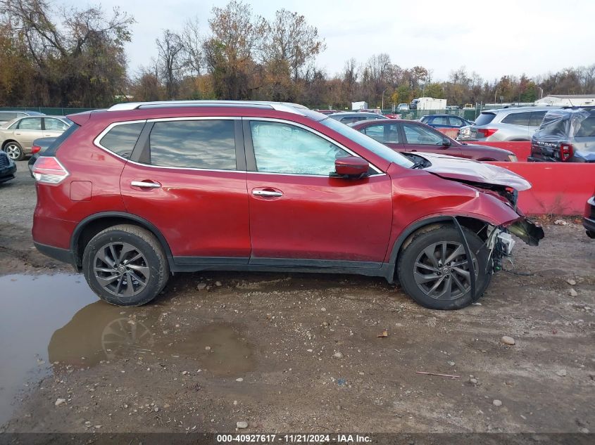 2016 Nissan Rogue Sl VIN: KNMAT2MV8GP728521 Lot: 40927617