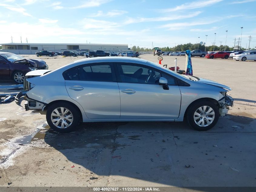 2012 Honda Civic Lx VIN: 2HGFB2F50CH564039 Lot: 40927627