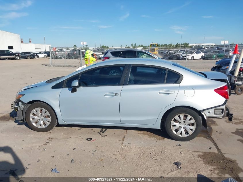 2012 Honda Civic Lx VIN: 2HGFB2F50CH564039 Lot: 40927627