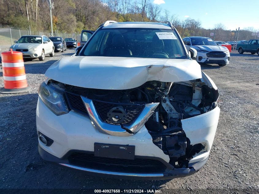 2016 Nissan Rogue Sl VIN: 5N1AT2MV6GC744963 Lot: 40927658