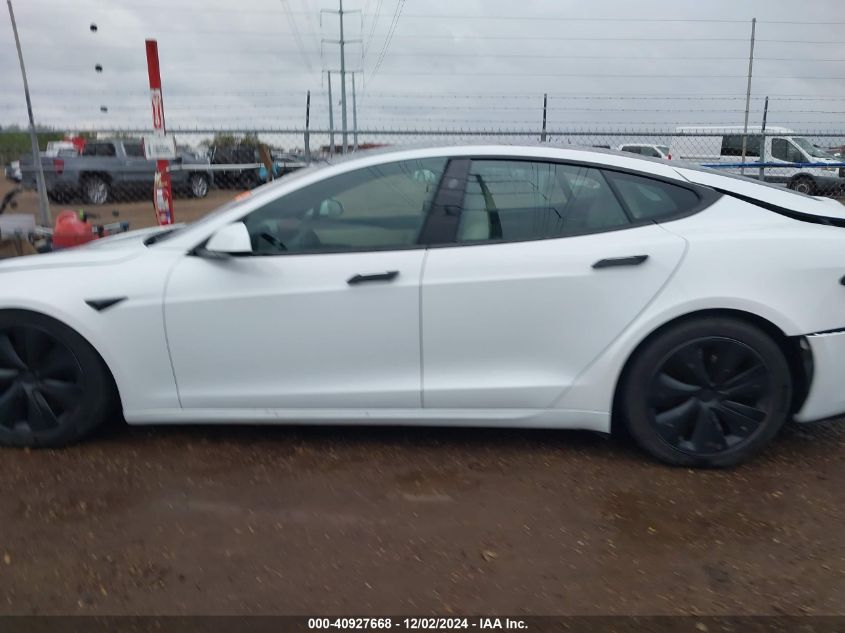 2022 Tesla Model S Plaid Tri Motor All-Wheel Drive VIN: 5YJSA1E64NF496812 Lot: 40927668