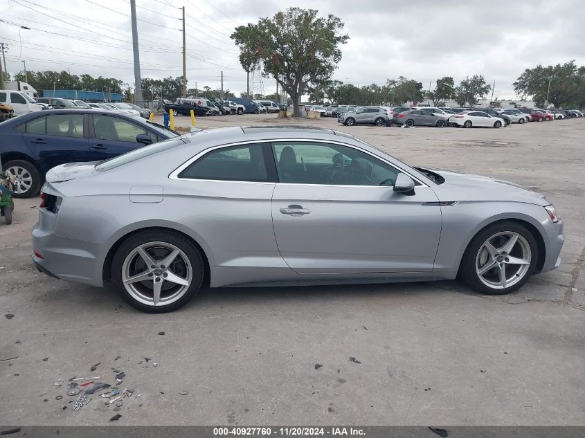 2018 Audi A5 2.0T Premium VIN: WAUTNAF54JA017125 Lot: 40927760