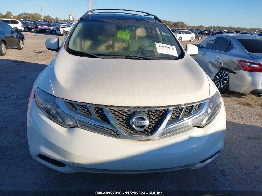 2014 Nissan Murano Sl VIN: JN8AZ1MU9EW420944 Lot: 40927918