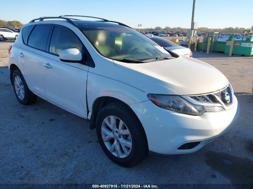 2014 Nissan Murano Sl VIN: JN8AZ1MU9EW420944 Lot: 40927918