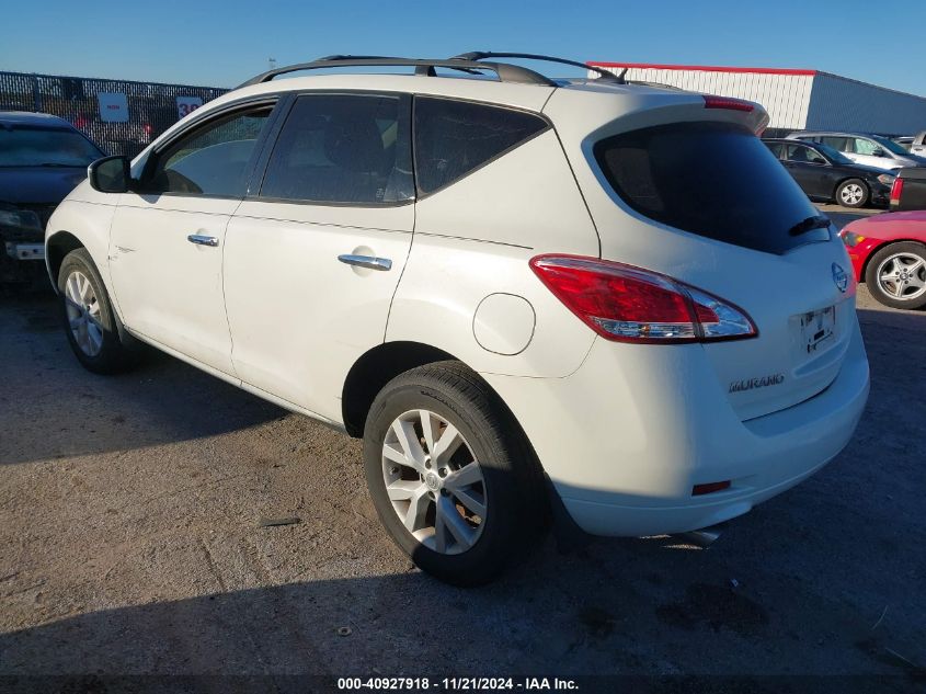 2014 Nissan Murano Sl VIN: JN8AZ1MU9EW420944 Lot: 40927918