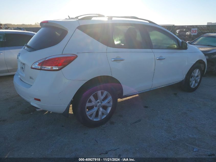 2014 Nissan Murano Sl VIN: JN8AZ1MU9EW420944 Lot: 40927918