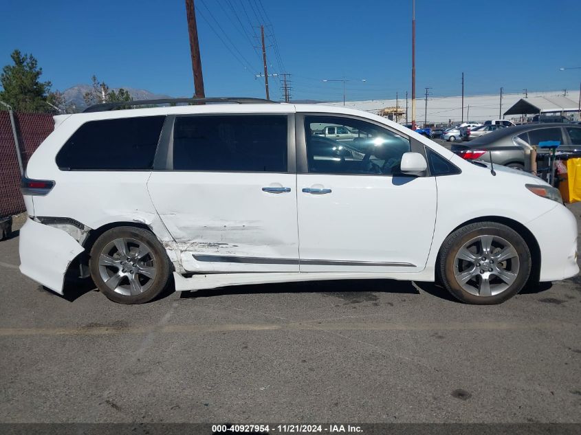 2013 Toyota Sienna Se 8 Passenger VIN: 5TDXK3DC5DS306578 Lot: 40927954