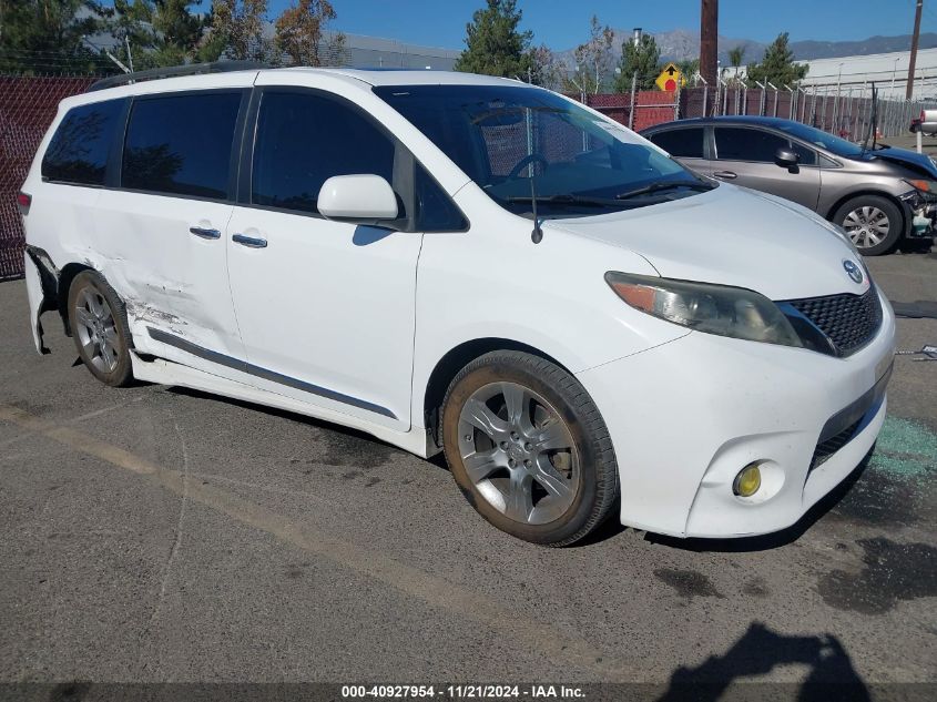 2013 Toyota Sienna Se 8 Passenger VIN: 5TDXK3DC5DS306578 Lot: 40927954