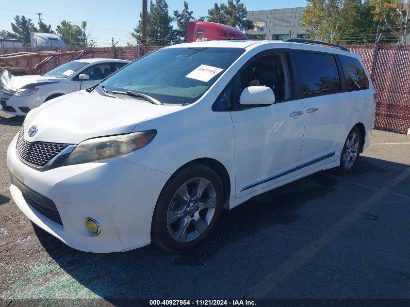 2013 Toyota Sienna Se 8 Passenger VIN: 5TDXK3DC5DS306578 Lot: 40927954