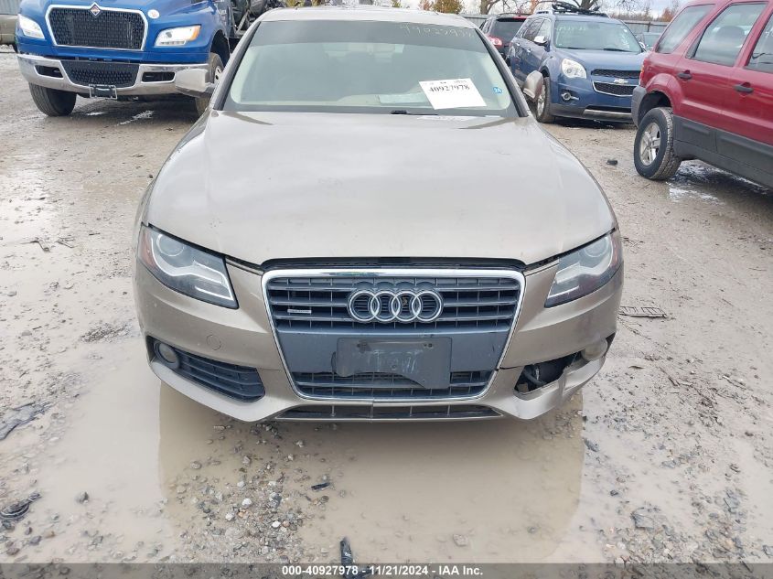 2010 Audi A4 2.0T Premium VIN: WAUFFAFL8AA045969 Lot: 40927978