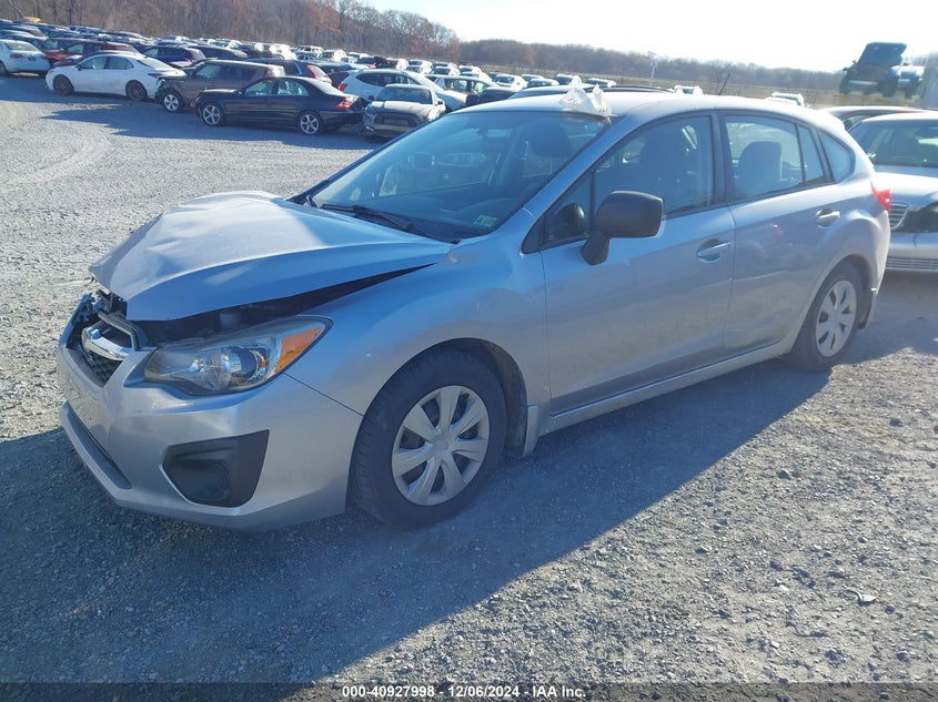 2012 SUBARU IMPREZA VIN: JF1GPAA65CH227800