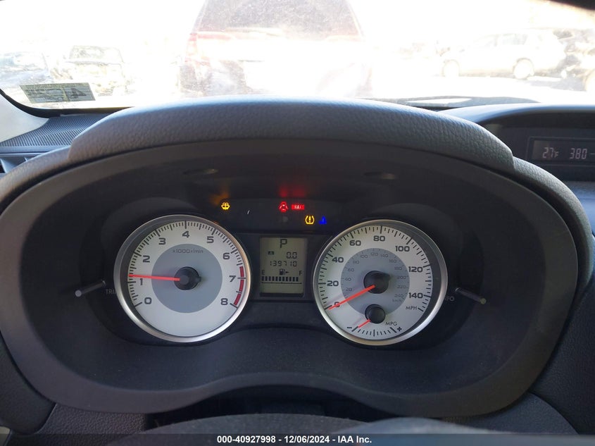2012 SUBARU IMPREZA VIN: JF1GPAA65CH227800
