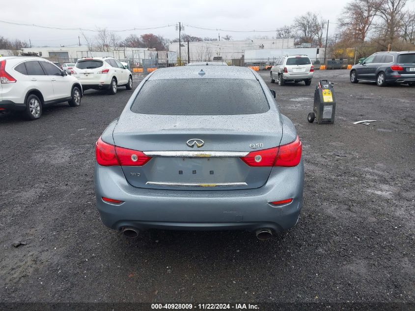 2014 Infiniti Q50 Premium VIN: JN1BV7AR0EM702242 Lot: 40928009