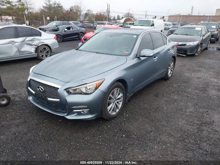 2014 Infiniti Q50 Premium VIN: JN1BV7AR0EM702242 Lot: 40928009