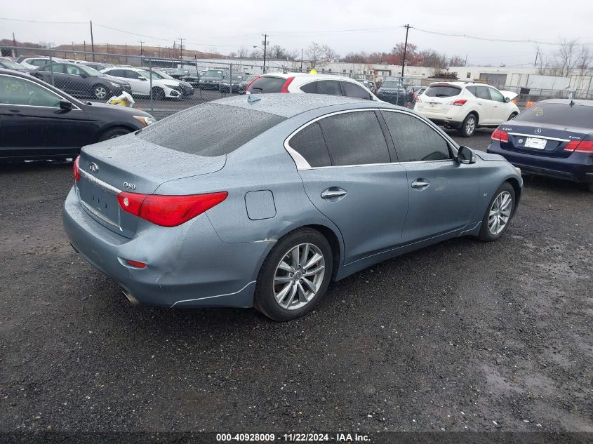 2014 Infiniti Q50 Premium VIN: JN1BV7AR0EM702242 Lot: 40928009