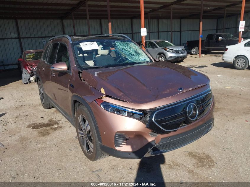 2023 Mercedes-Benz Eqb 350 Suv 4Matic VIN: W1N9M1DB8PN016899 Lot: 40928016