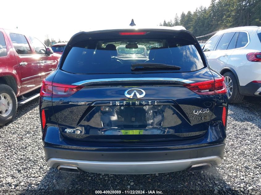 2021 Infiniti Qx50 Luxe Awd VIN: 3PCAJ5BB6MF105095 Lot: 40928089